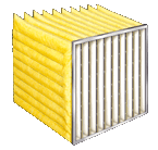 Rigid pocket-style bag filter